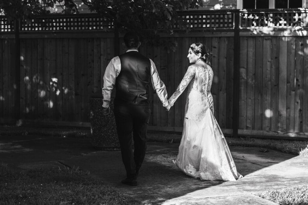 Documentary-style Wedding in Humboldt county at Fortuna Veteran's Hall.