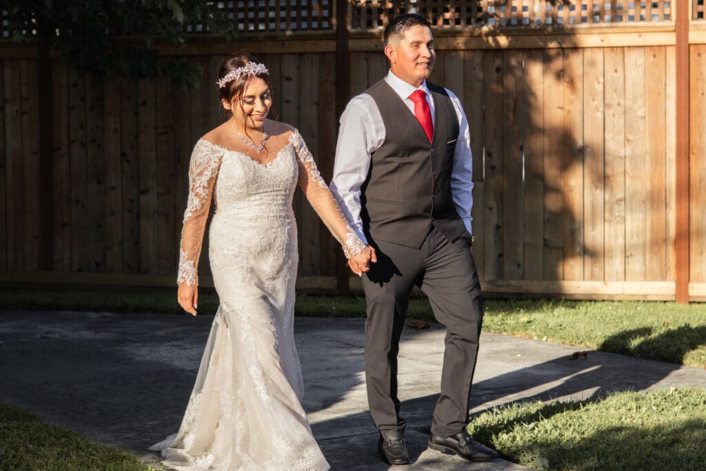 Documentary-style Wedding in Humboldt county at Fortuna Veteran's Hall.